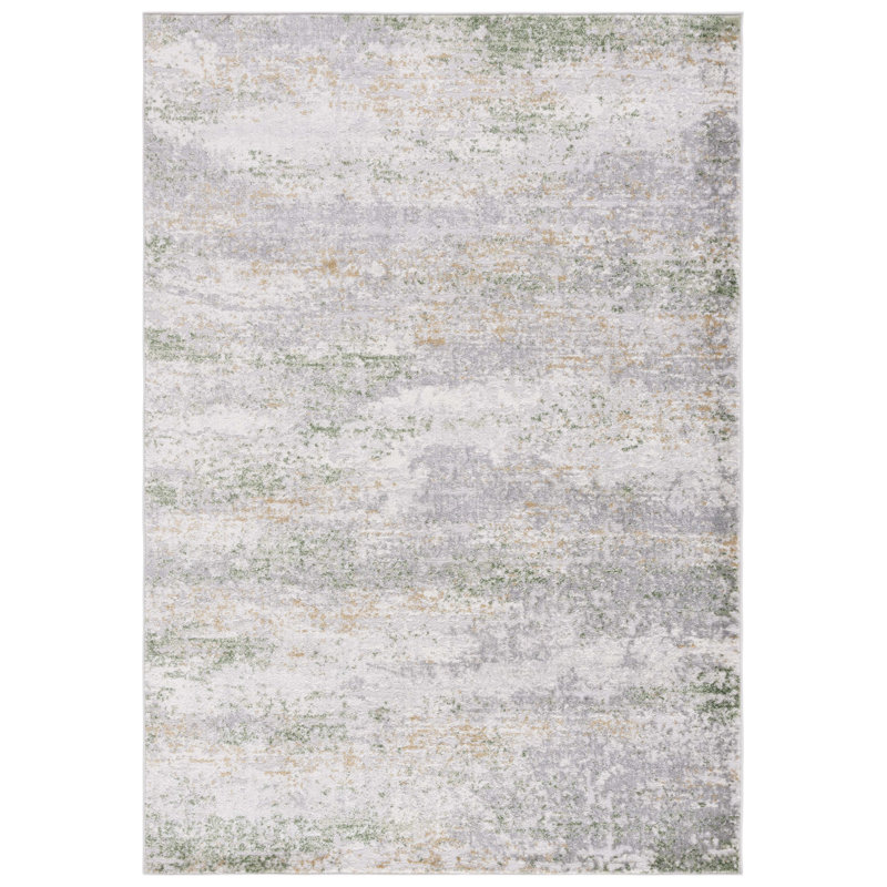 17 Stories Closter Gray/Green Rug Wayfair
